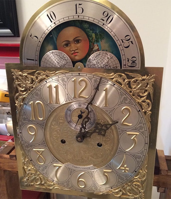 Restored Antique clock dial