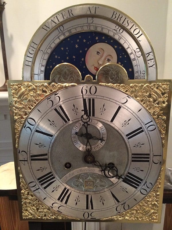 Restored Antique clock dial
